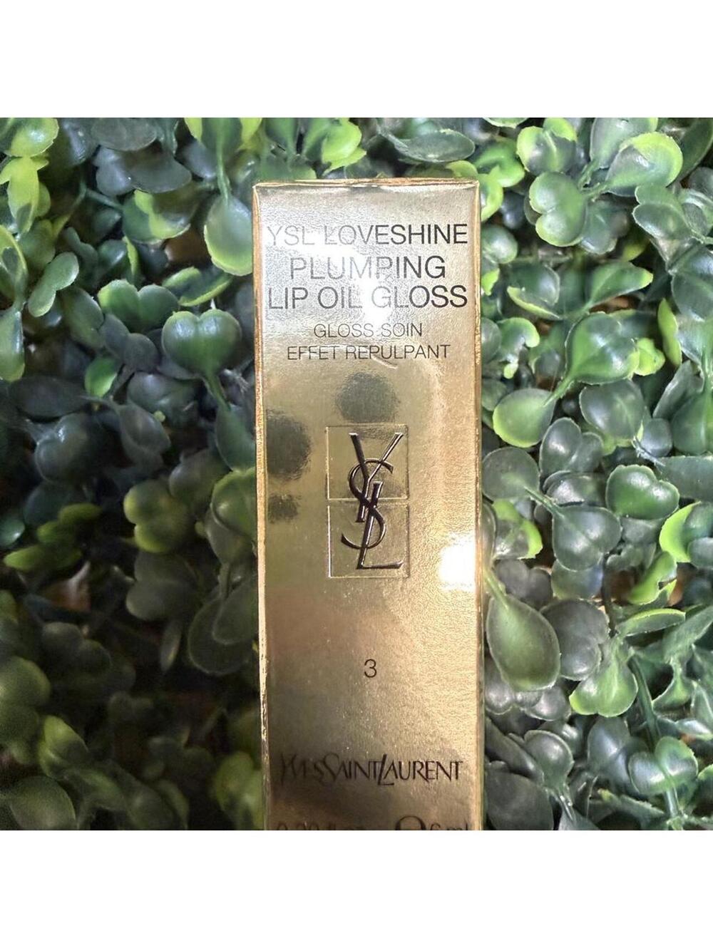 NWT Yves Saint Laurent YSL Loveshine Plumping Lip Oil Gloss in Shade 3
